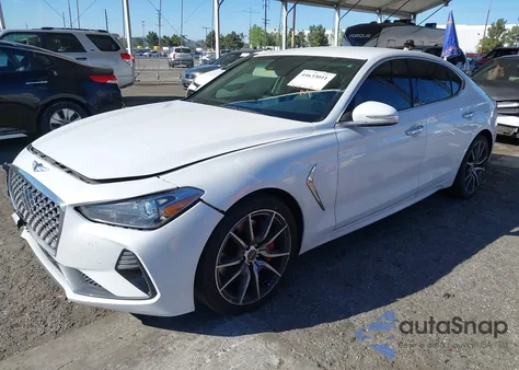 2019 Genesis G70 3.3T Advanced from USA, damaged, VIN KMTG54LE2KU034078